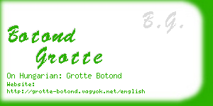 botond grotte business card